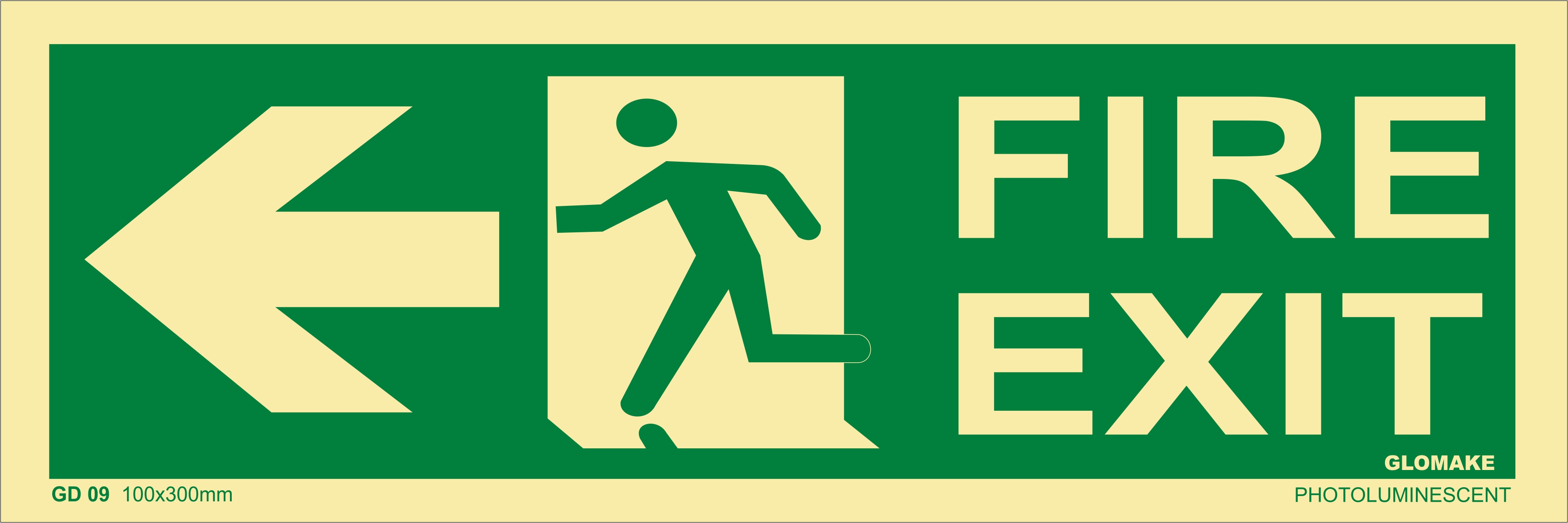 FIRE EXIT LEFT 
(GD 09)